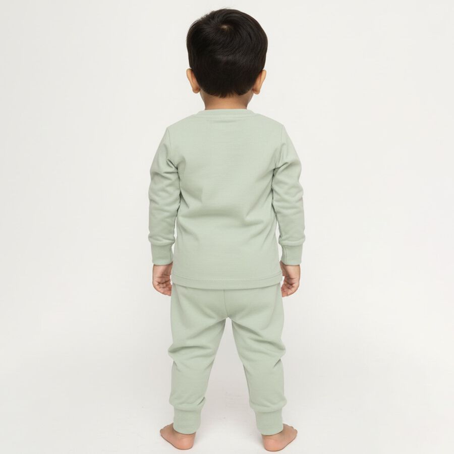 Infants' 100% Cotton Baba Suit, Light Green, large image number null