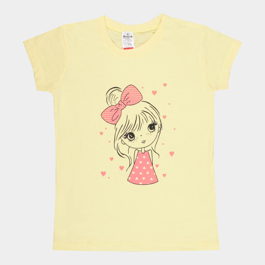 Girls T-Shirt, Yellow, large image number null