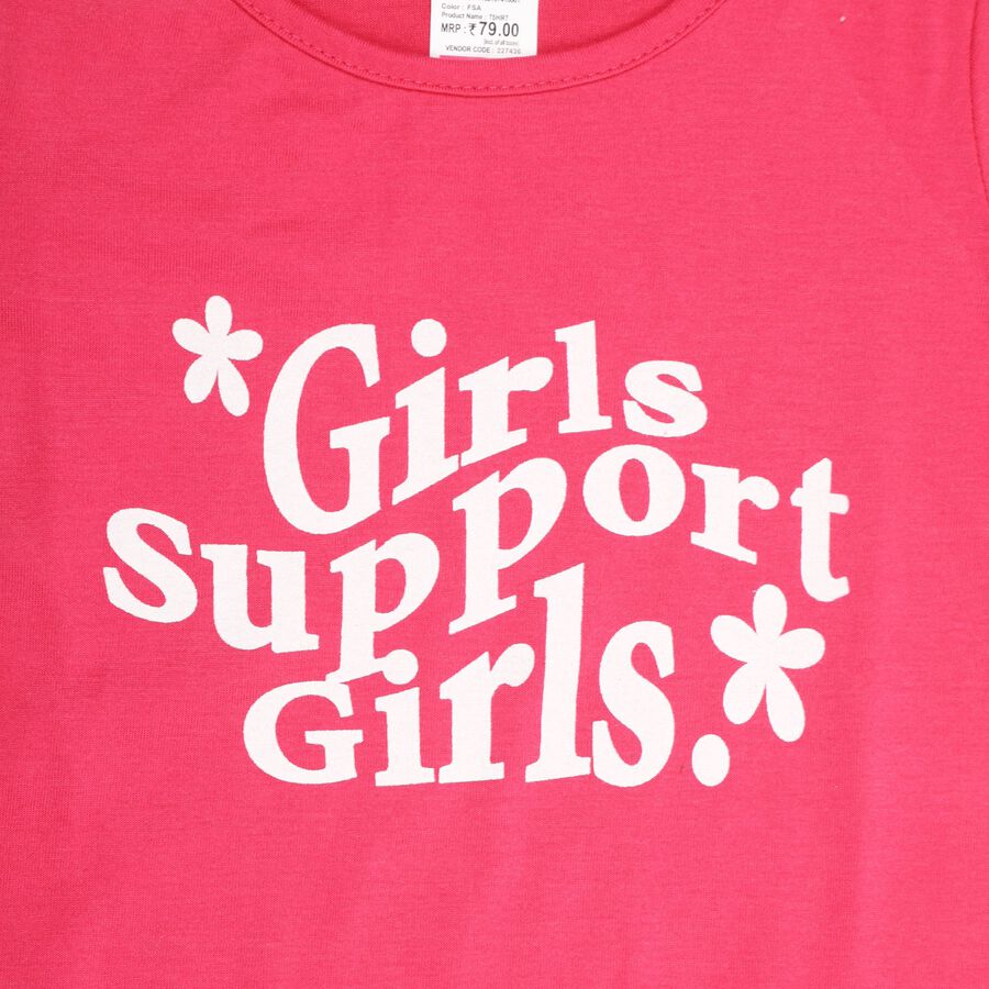 Girls' T-Shirt , Fuchsia, large image number null