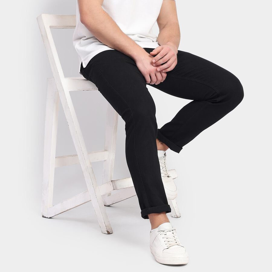 Men's Slim Fit Jeans, Black, large image number null