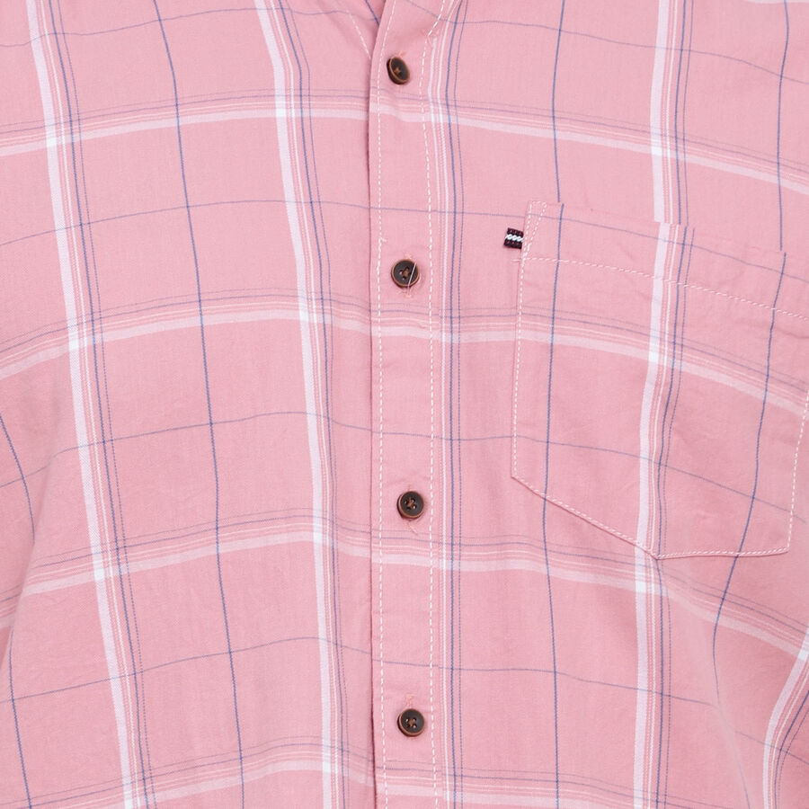 Cotton Checks Casual Shirt, Pink, large image number null
