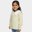 Girls' Light Sage Green Peter Pan Collar Classic Pullover, Light Green, small image number null