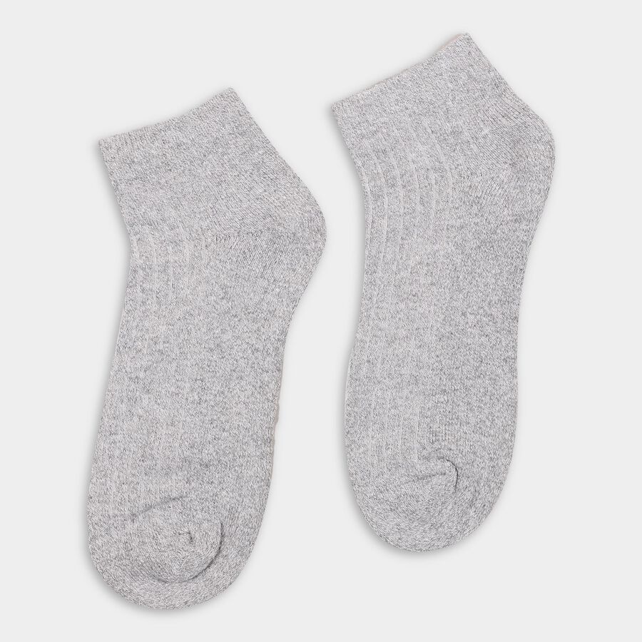 Men's Socks (Pack of 3), मिश्रित हल्का ग्रे, large