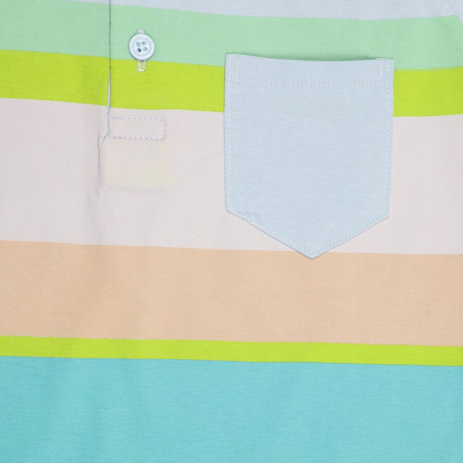 Boys' 100% Cotton Knit Baba Suit , Light Blue, large image number null