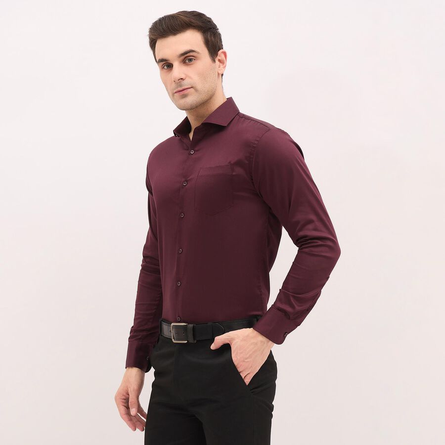 Men's Formal Shirt, वाइन, large image number null