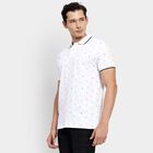 Men's Collared Half Sleeves T-Shirt, White, small image number null