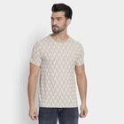 Men's Round Neck Half Sleeves T-Shirt , गहरा पीला, small image number null