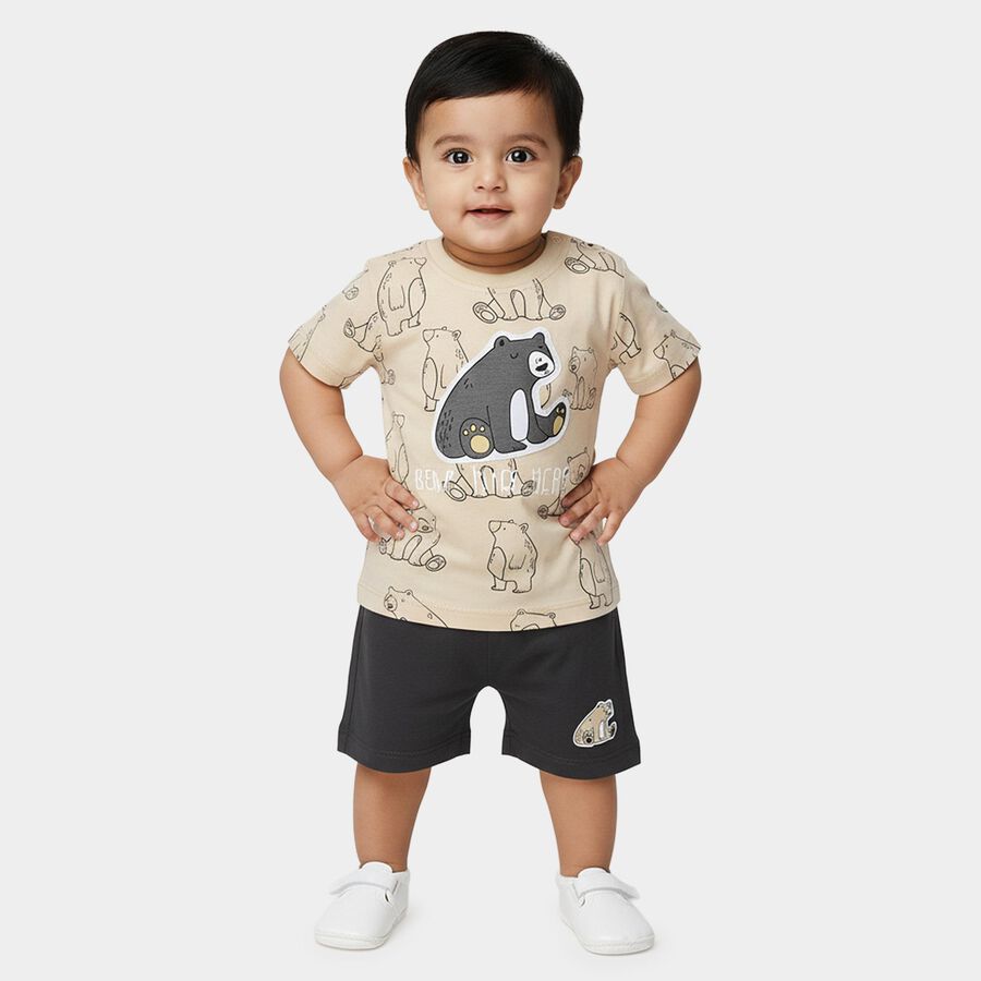 Infants' Baba Suit, Beige, large