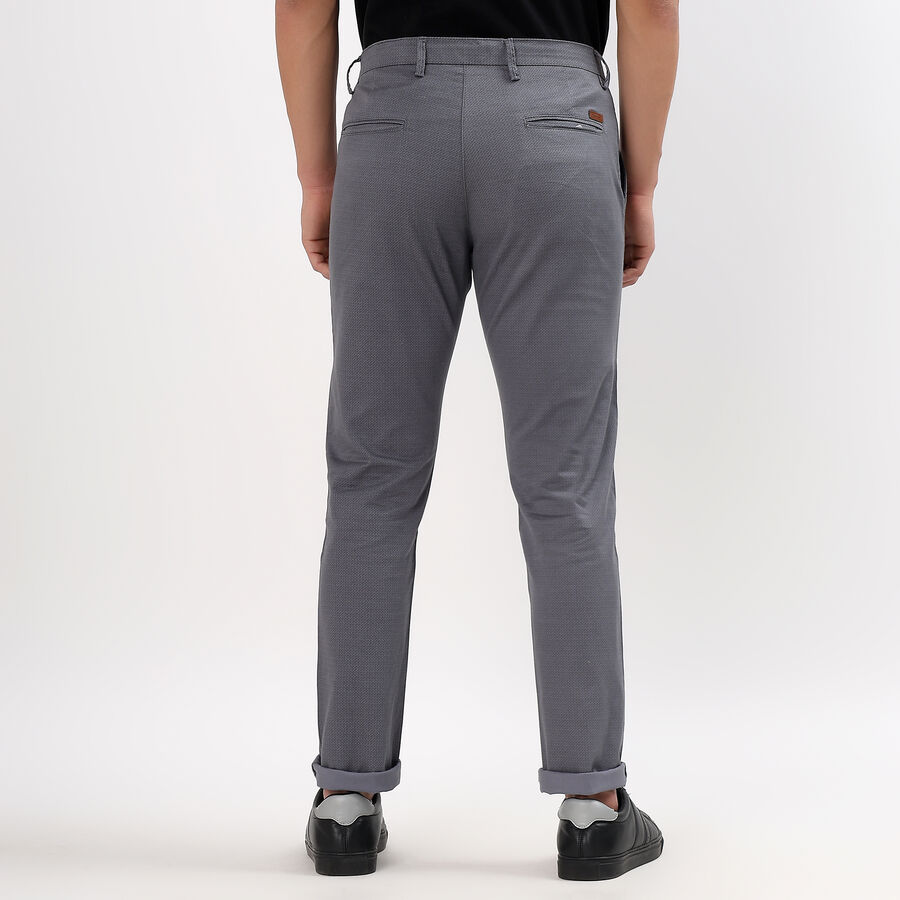 Men's Slim Fit Casual Trousers , हल्का नीला, large image number null