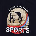 Boys' Navy Cotton Round Neck Graphic Baba Suit, Navy Blue, small image number null