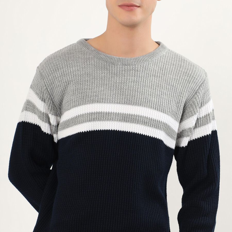 Men's Pullover, नेवी ब्लू, large image number null
