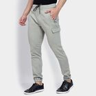 Men's Slim Fit Casual Trousers , हल्का हरा, small image number null
