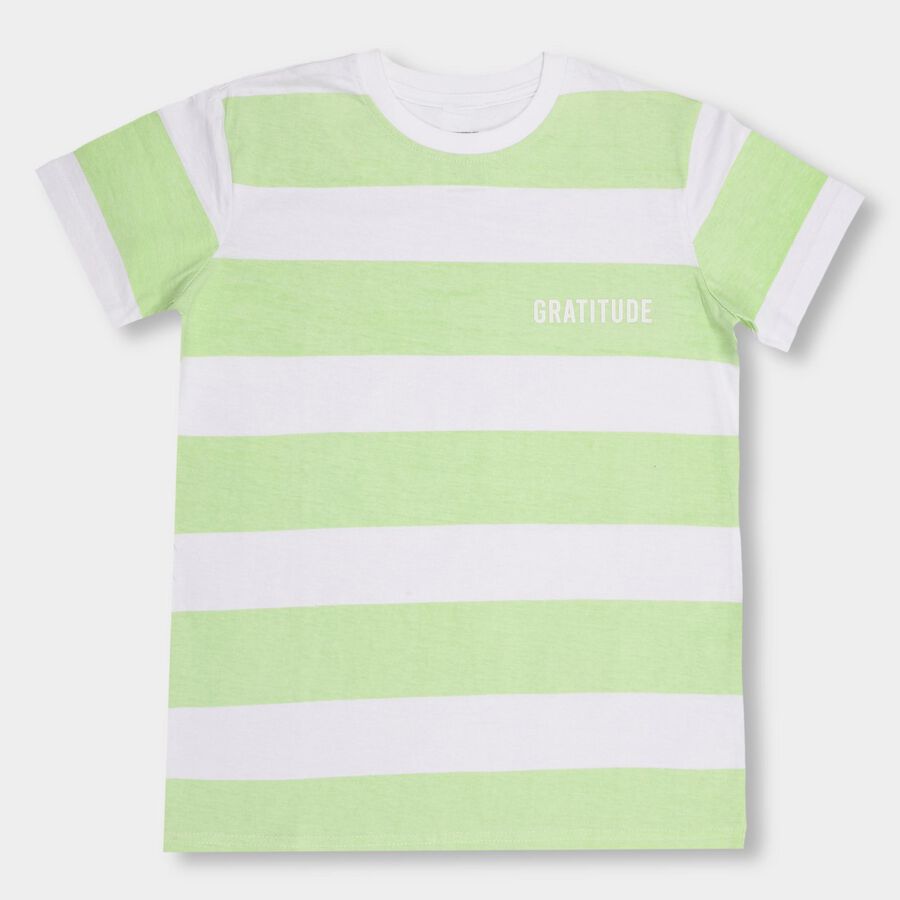 Boys' 100% Cotton Half Sleeves T-Shirt , Light Green, large image number null