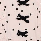 Girls' Pink Polka Dot Fit and Flare Frock, Light Pink, small