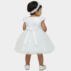 Infants' Minimalist Daily Wear Frock, White, small