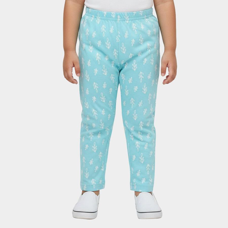 Girls' Pyjama, एक्वा, large image number null