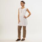 Women's Brown Regular Fit Geometric Pattern Palazzos, Brown, small image number null