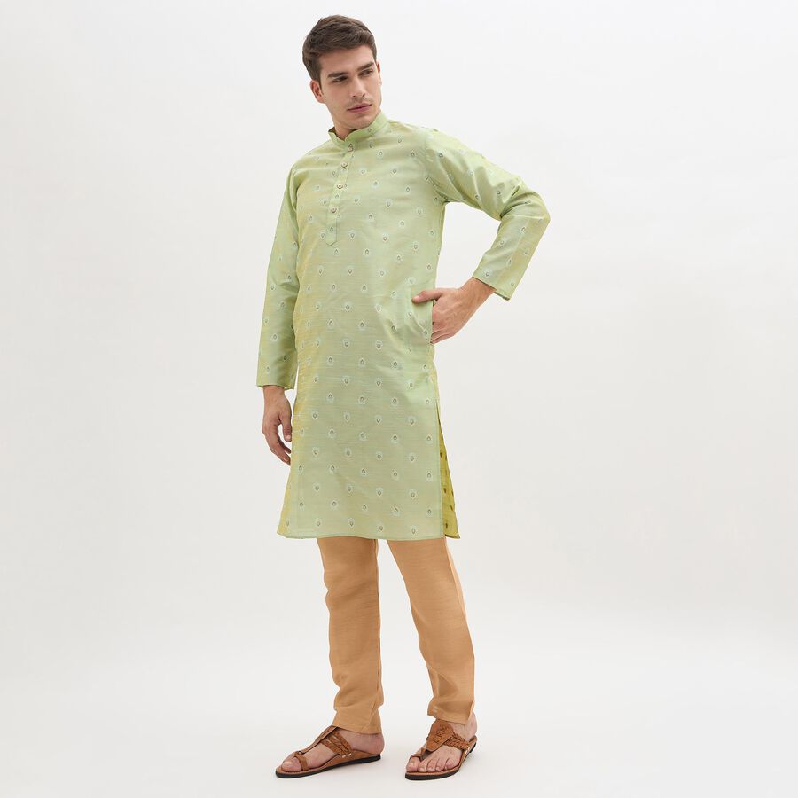 Men's Kurta Pyjama, हल्का हरा, large image number null