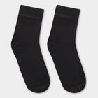 Boys' Jet Black Regular Fit Socks, Black, small image number null