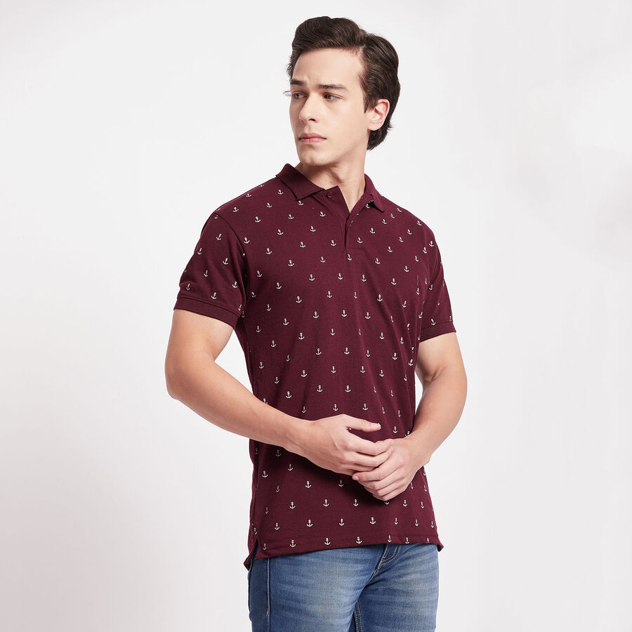 All Over Print Polo Shirt, Wine, large image number null