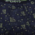 Boys' Navy Cotton Regular Fit Printed Briefs, Navy Blue, small