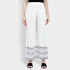 Printed Palazzo, ऑफ व्हाइट, small image number null