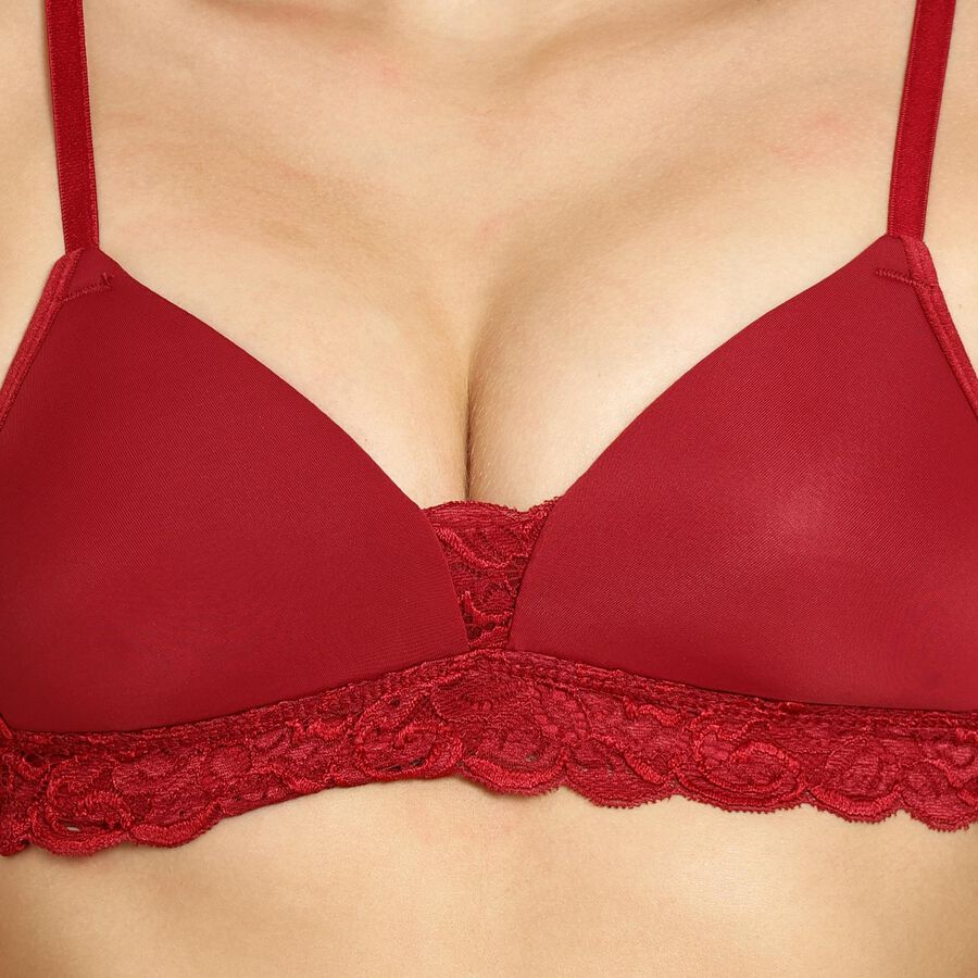 Ladies' Bra, मरून, large image number null