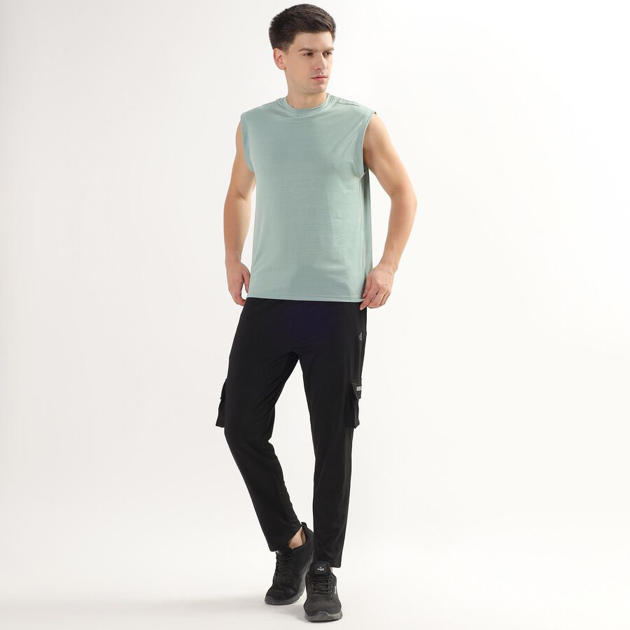Men's Cargo Track Pants , काला, large image number null