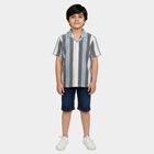 Boys' Casual Shirt, नेवी ब्लू, small
