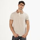 Men's 100% Cotton Collared Half Sleeves T-Shirt , एक्रू मिश्रित, small image number null