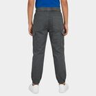 Boys' Trouser, गहरा ग्रे, small
