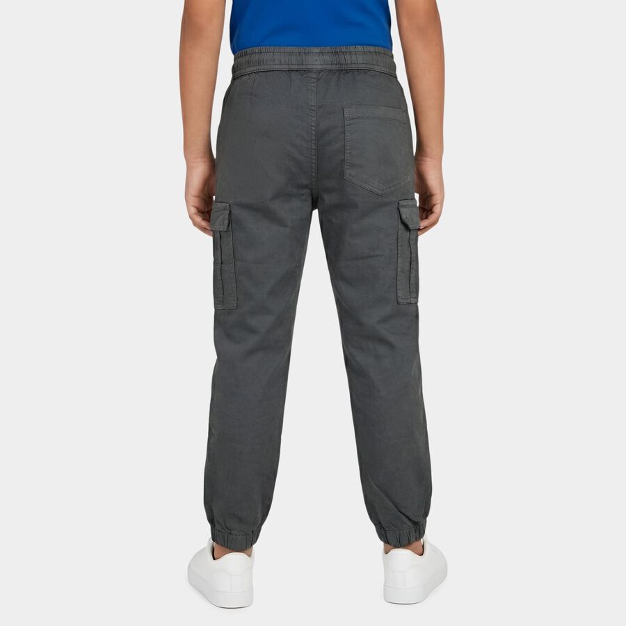 Boys' Trouser, गहरा ग्रे, large