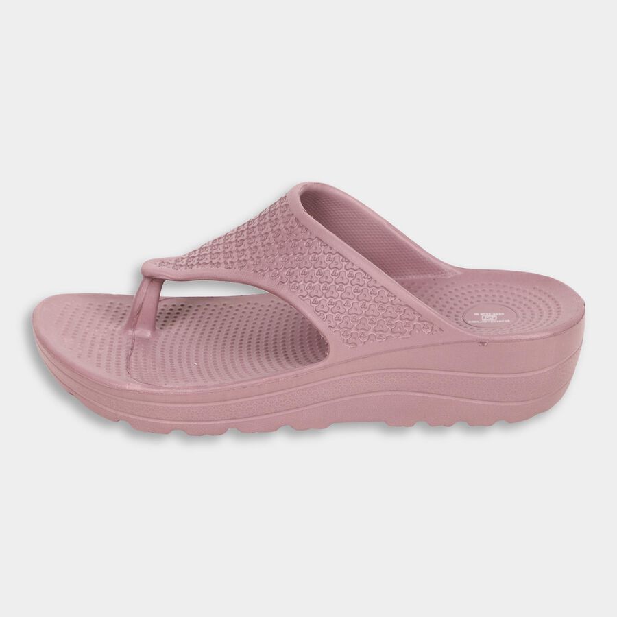 Ladies' V Strap Slipper, Purple, large image number null