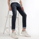 Men's Denim Slim Fit Jeans, गहरा नीला, small image number null