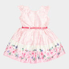 Girls Frock, Pink, small image number null