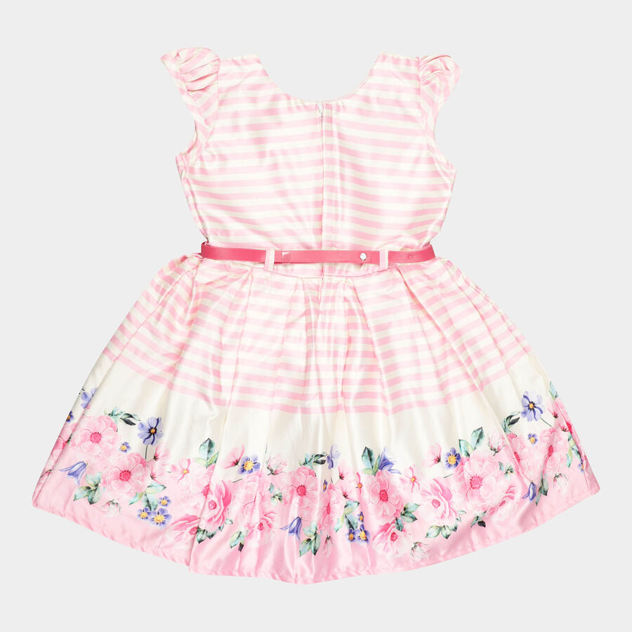 Girls Frock, Pink, large image number null
