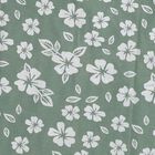 Girls' Muted Sage Green Floral Sleeveless A-Line Frock, Light Green, small image number null