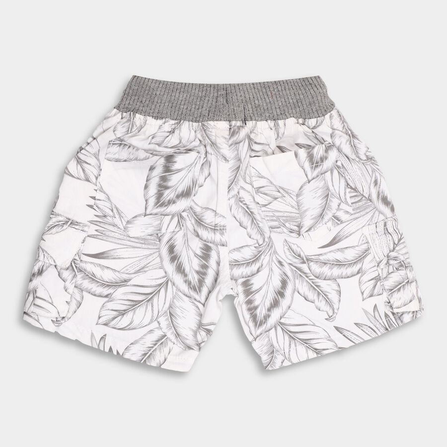 Boy's Cotton Bermudas, ऑफ व्हाइट, large image number null