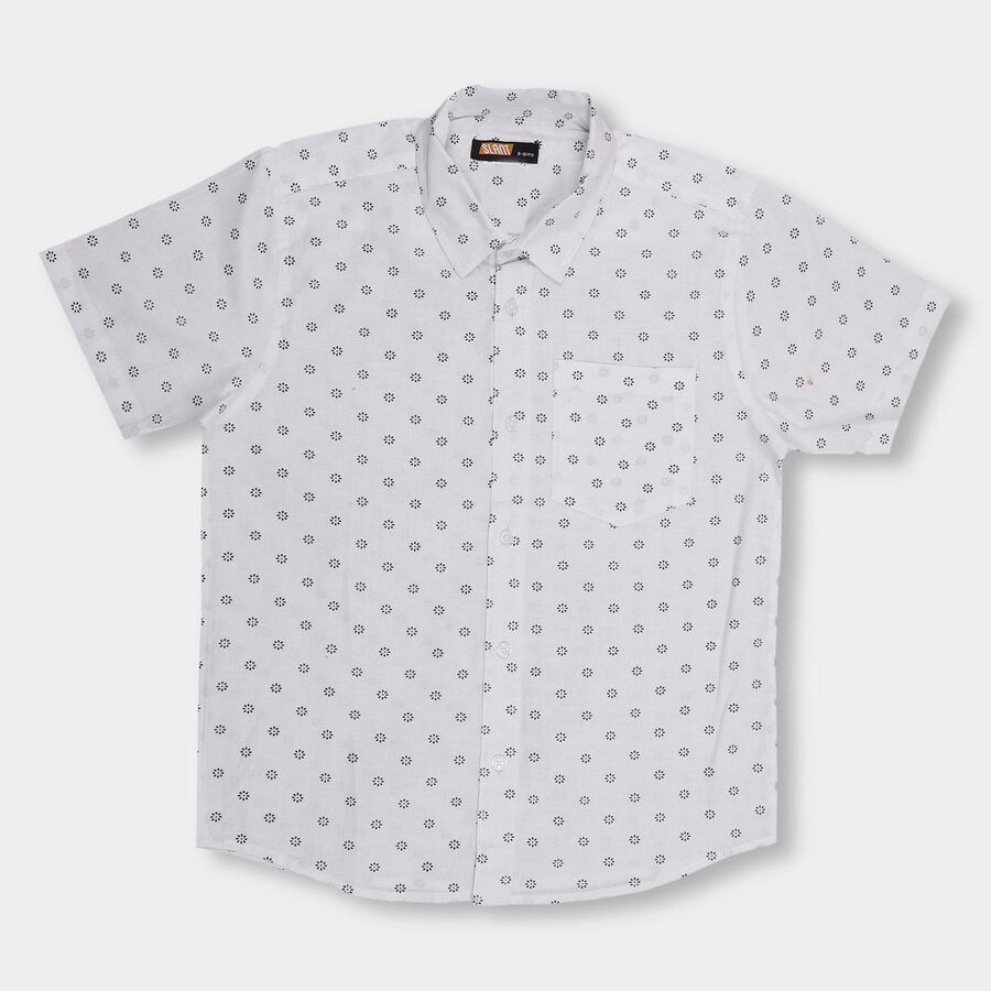 Boys' 100% Cotton Casual Shirt , White, large image number null