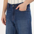 Men's Deep Indigo Blue Straight Fit Jeans, गहरा नीला, small image number null