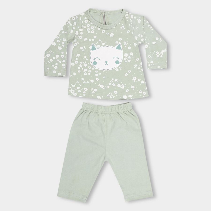Infants' 100% Cotton Hipster Set , हल्का हरा, large image number null