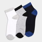 Men's Socks (Pack of 3), नेवी ब्लू, small