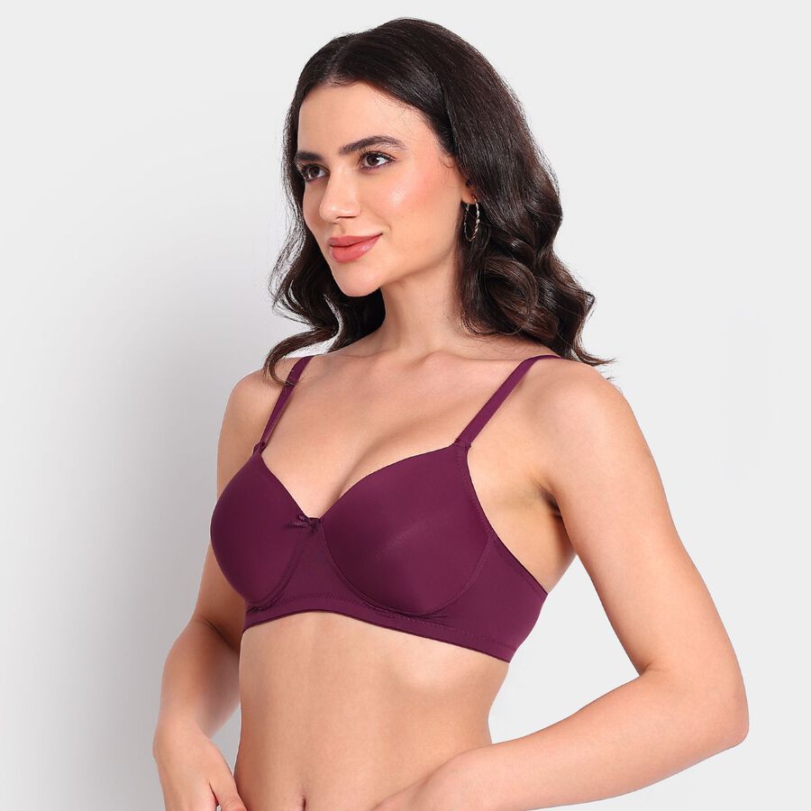 Ladies' Bra, वाइन, large image number null