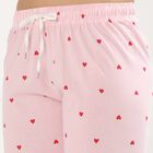 Women's Pink Regular Fit Solid Pyjama, हल्का गुलाबी, small