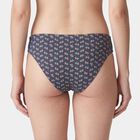 Women's Navy Blue Regular Fit Printed Panty, Mid Blue, small