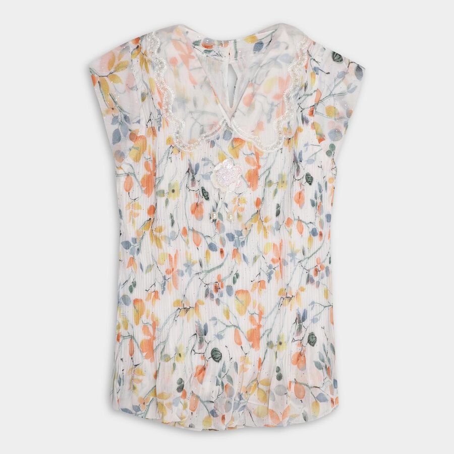 Girls' T-Shirt , White, large image number null