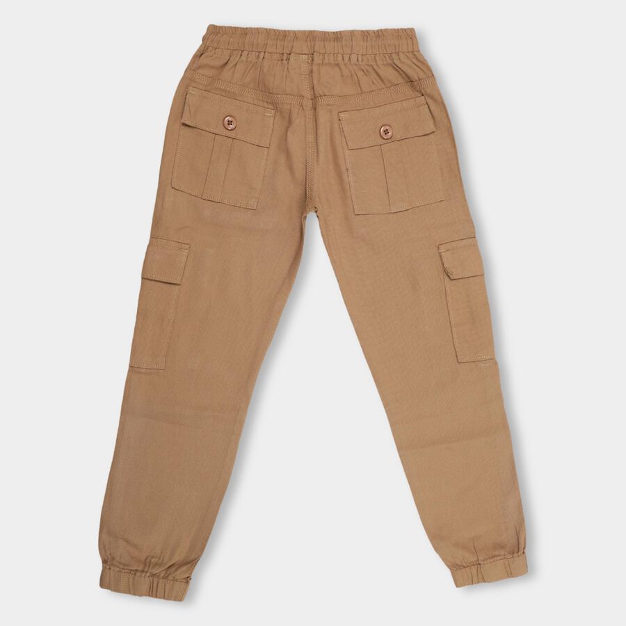 Boys' 100% Cotton Trousers , भूरा, large image number null