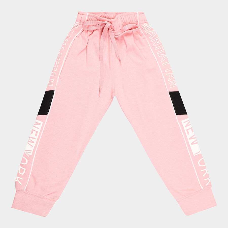 Girls Cut & Sew Pyjama, Pink, large image number null