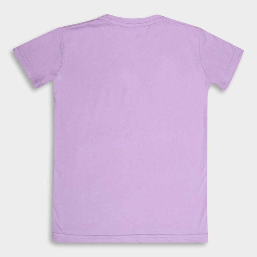 Boys Round Neck T-Shirt, Lilac, large image number null