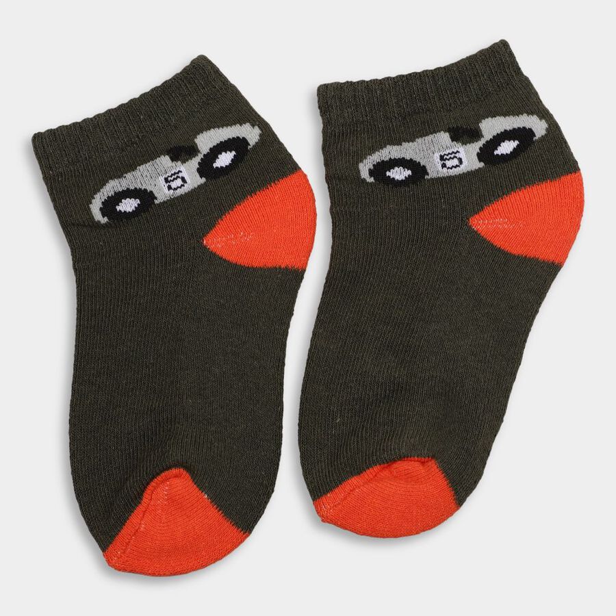 Boy's Socks (Pack of 2), Melange Light Grey, large